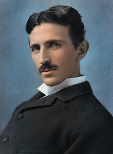 Retrato de Nikola Tesla